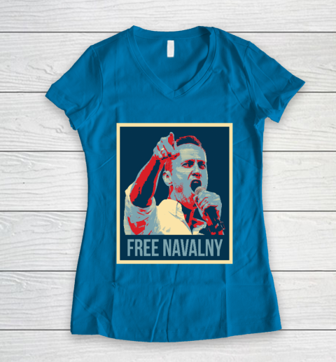 Free Navalny Shirts Women's V-Neck T-Shirt 5