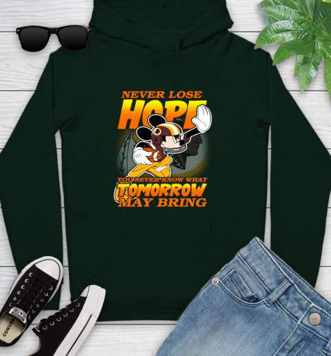 Washington Redskins NFL Football Mickey Disney Never Lose Hope Youth Hoodie 14