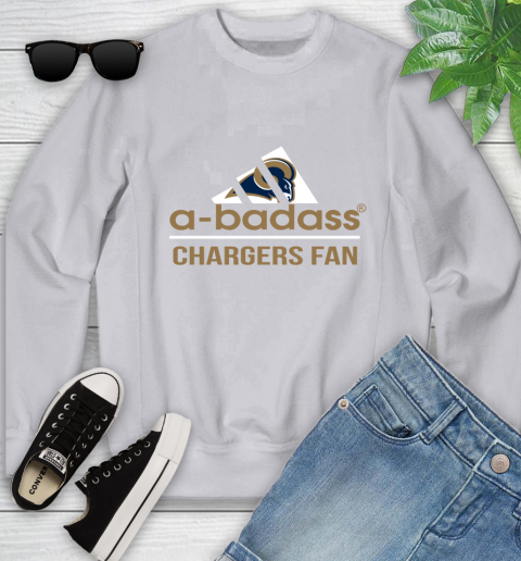 Los Angeles Rams NFL Football A Badass Adidas Adoring Fan Sports Youth Sweatshirt 3