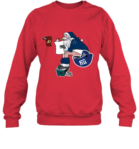 Santa Claus Dallas Cowboys Shit On Other Teams Christmas Sweatshirt