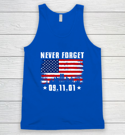 Never Forget September 11 2001 Memorial Day American Flag Tank Top 3
