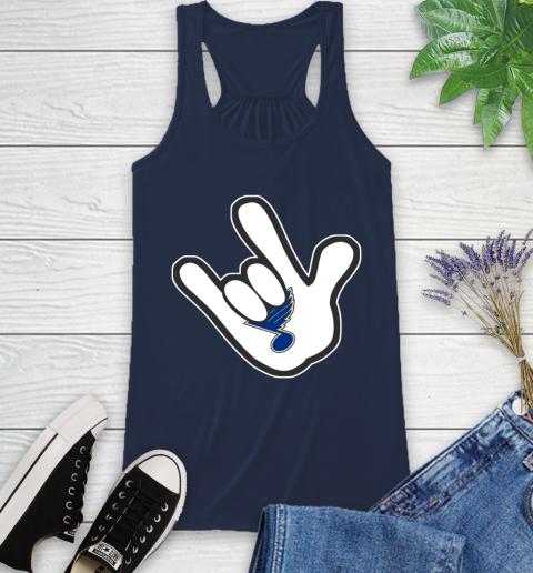 St.Louis Blues NHL Hockey Mickey Rock Hand Disney Racerback Tank 10