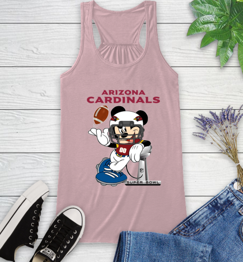 NFL Arizona Cardinals Mickey Mouse Disney Super Bowl Football T Shirt Racerback Tank 23