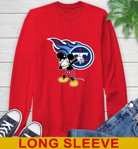 Tennessee Titans NFL Football Dabbing Mickey Disney Sports Long Sleeve T-Shirt 10