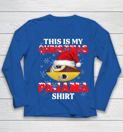 Washington Redskins This Is My Christmas Pajama Shirt NFL Youth Long Sleeve 7
