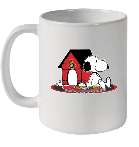 NHL Hockey Ottawa Senators Snoopy The Peanuts Movie Shirt Ceramic Mug 11oz