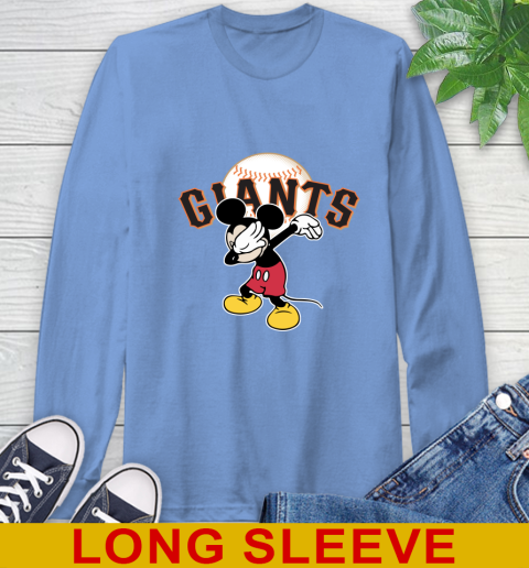 San Francisco Giants MLB Baseball Dabbing Mickey Disney Sports Long Sleeve T-Shirt 11