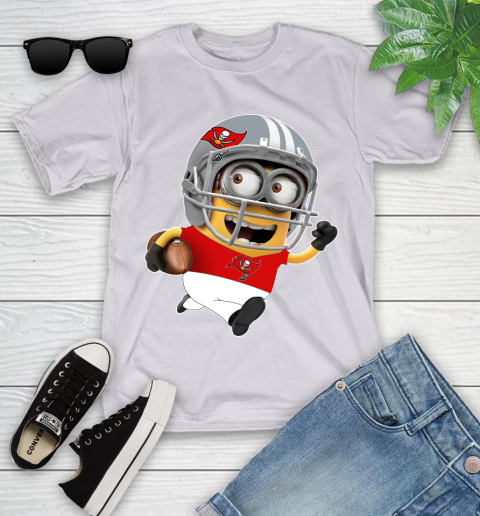 NFL Tampa Bay Buccaneers Minions Disney Football Sports Youth T-Shirt 4