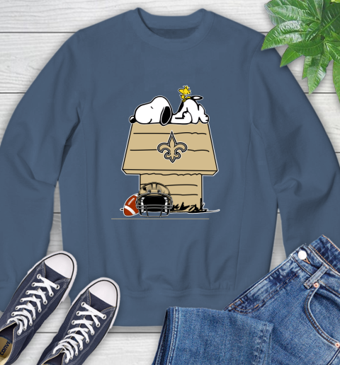 New Orleans Saints NFL Football Snoopy Woodstock The Peanuts Movie Sweatshirt 7
