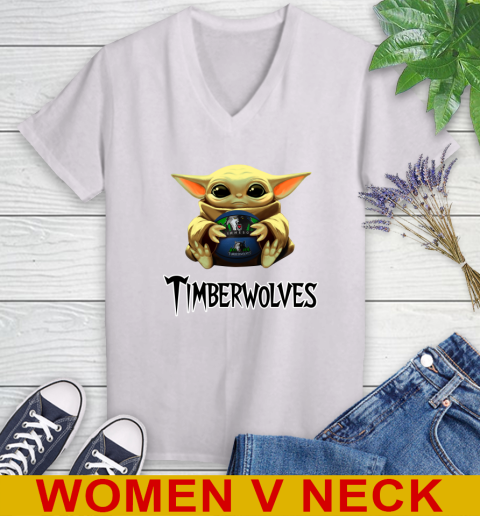 NBA Basketball Minnesota Timberwolves Star Wars Baby Yoda Shirt 77