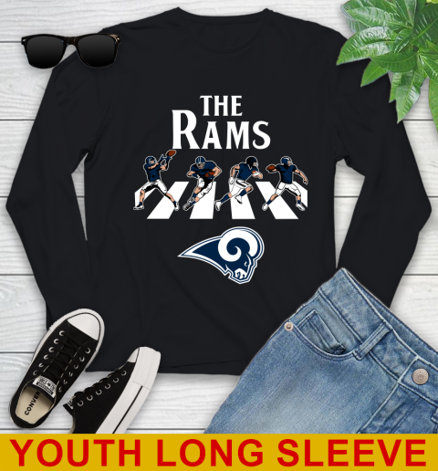 NFL Football Los Angeles Rams The Beatles Rock Band Shirt Youth Long Sleeve
