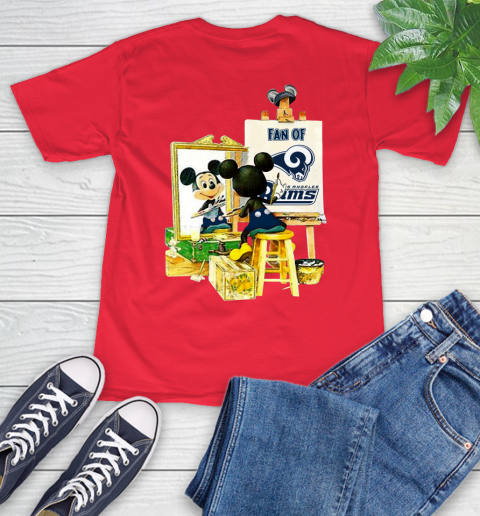 NFL Football Los Angeles Rams Mickey Drawing Shirt 12