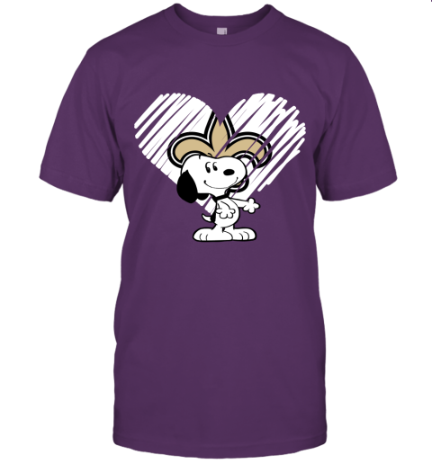 4mge i love snoopy new orleans saints in my heart nfl jersey t shirt 60 front team purple