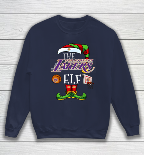 Los Angeles Lakers Christmas ELF Funny NBA Sweatshirt 2