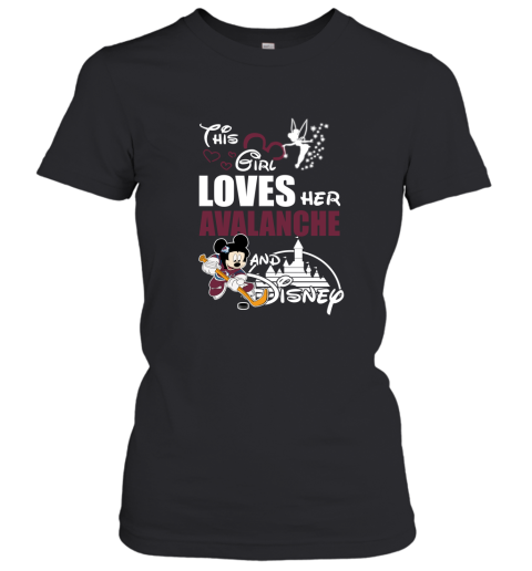 This Girl Love Her Colorado Avalanche And Mickey Disney Women's T-Shirt