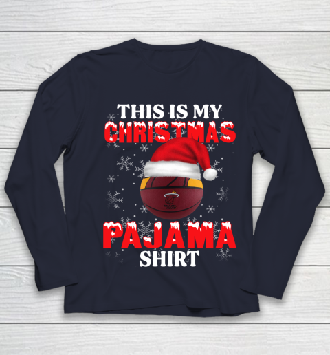 Miami Heat This Is My Christmas Pajama Shirt NBA Youth Long Sleeve 2