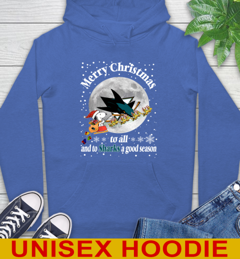 San Jose Sharks Merry Christmas To All And To Sharks A Good Season NHL Hockey Sports Hoodie 9