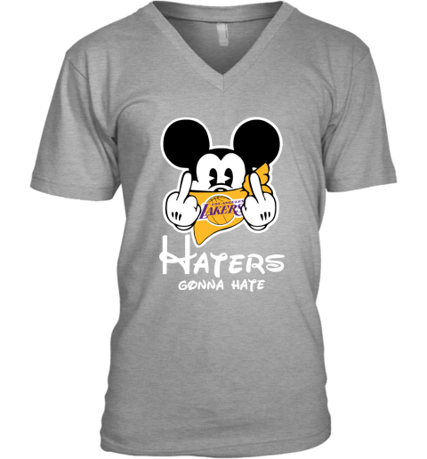 NBA Los Angeles Lakers Haters Gonna Hate Mickey Mouse Disney Basketball T  Shirt Tank Top