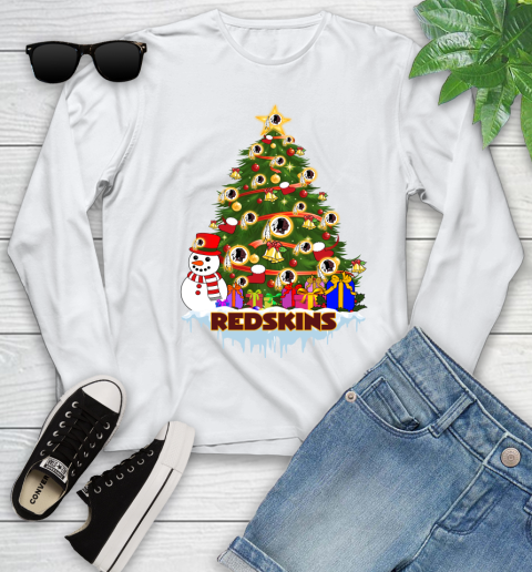 Washington Redskins Merry Christmas NFL Football Sports Youth Long Sleeve