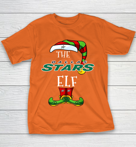 Dallas Stars Christmas ELF Funny NHL Youth T-Shirt 4