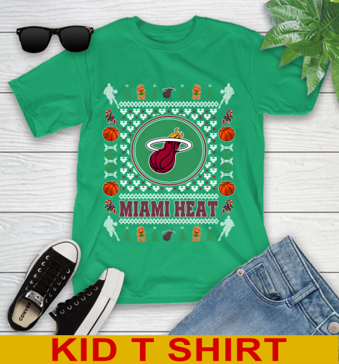 Miami Heat Merry Christmas NBA Basketball Loyal Fan Youth T-Shirt 7