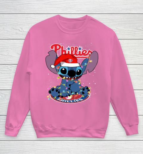 Philadelphia Phillies MLB noel stitch Baseball Christmas Youth Sweatshirt 3