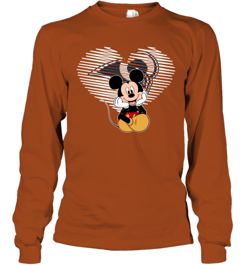 NFL Los Angeles Rams The Heart Mickey Mouse Disney Football T Shirt xWn7twoz3NZ long sleeve tee 14 95 151514 front texas orange