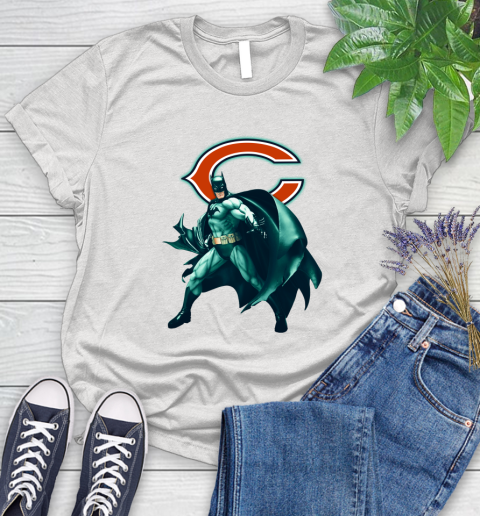 NFL Batman Football Sports Chicago Bears Women's T-Shirt