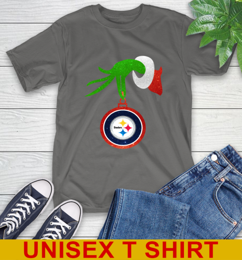 Pittsburgh Steelers Grinch Merry Christmas NFL Football T-Shirt 8