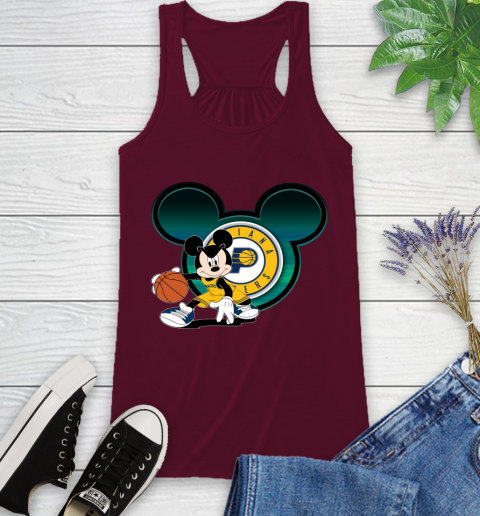 NBA Indiana Pacers Mickey Mouse Disney Basketball Racerback Tank 3