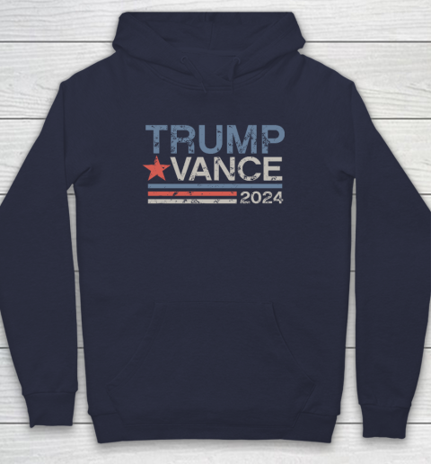 Trump Vance 2024 Retro Stripe Trump JD Vance Hoodie 2
