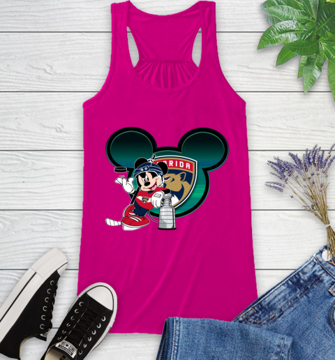 NHL Florida Panthers Stanley Cup Mickey Mouse Disney Hockey T Shirt Racerback Tank 8