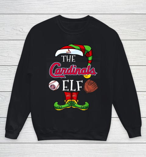 St.Louis Cardinals Christmas ELF Funny MLB Youth Sweatshirt