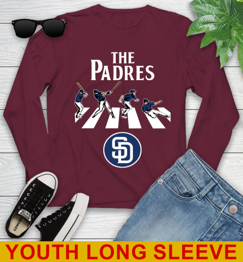 MLB Baseball San Diego Padres The Beatles Rock Band Shirt Youth Long Sleeve 6