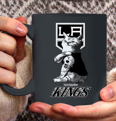 NHL My Cat Loves Los Angeles Kings Hockey Ceramic Mug 11oz 2