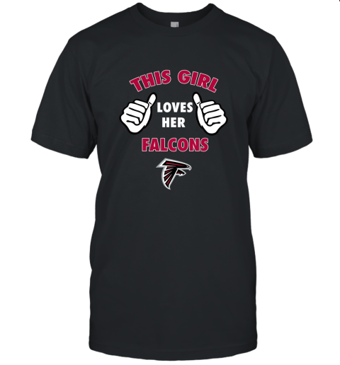 This Girl Loves Her Atlanta Falcons Unisex Jersey Tee