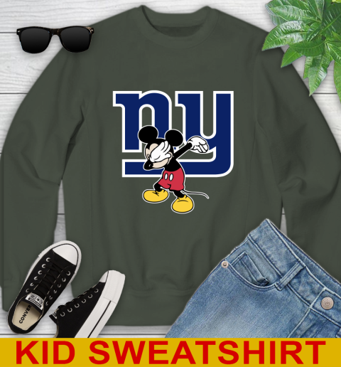 New York Giants NFL Football Dabbing Mickey Disney Sports Youth Sweatshirt 9