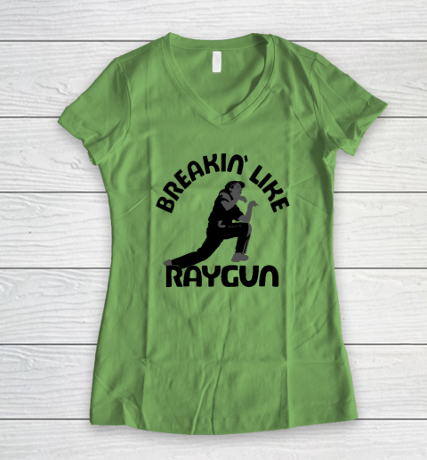 Breaking Like Raygun Women's V-Neck T-Shirt 4