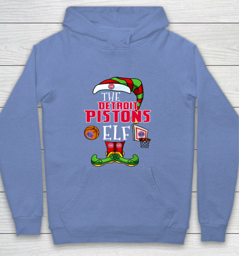 Detroit Pistons Christmas ELF Funny NBA Youth Hoodie 8