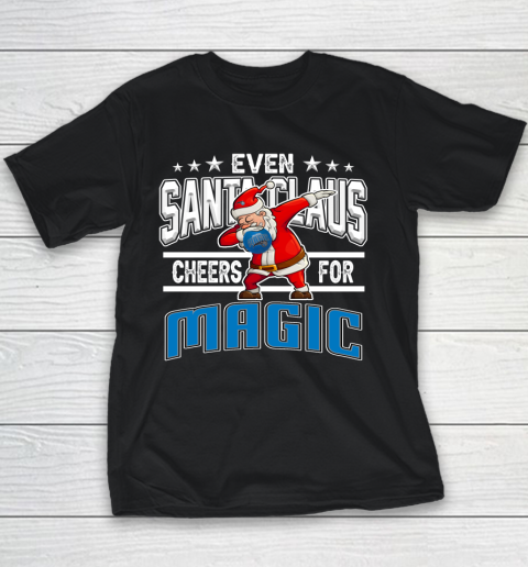 Orlando Magic Even Santa Claus Cheers For Christmas NBA Youth T-Shirt