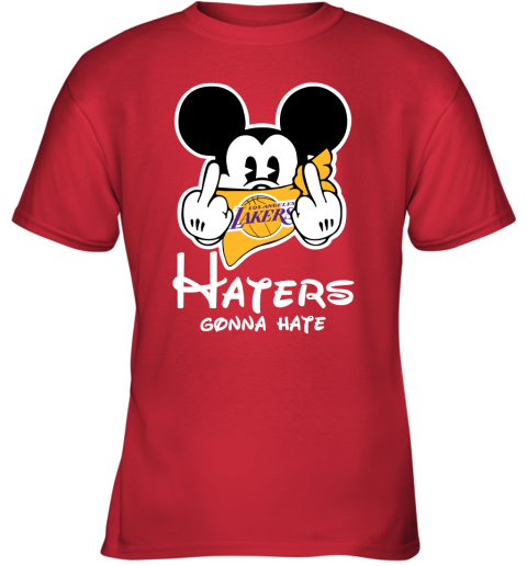 NBA Los Angeles Lakers Haters Gonna Hate Mickey Mouse Disney Basketball  T-Shirt Sweatshirt Hoodie