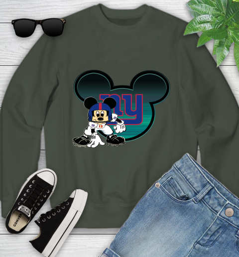 NFL New York Giants Mickey Mouse Disney Football T Shirt Youth Sweatshirt 10