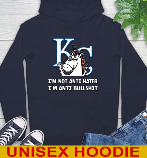 Los Angeles Angels MLB Baseball Unicorn I'm Not Anti Hater I'm Anti Bullshit (2) Hoodie 4