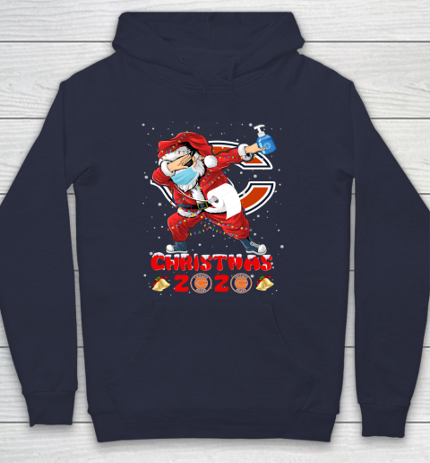 Chicago Bears Funny Santa Claus Dabbing Christmas 2020 NFL Hoodie 2