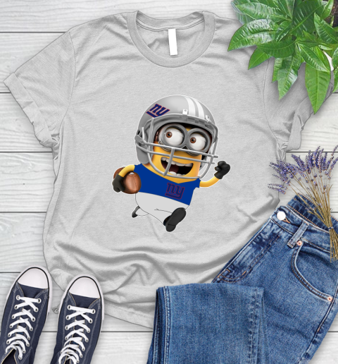 NFL New York Giants Minions Disney Football Sports Women's T-Shirt