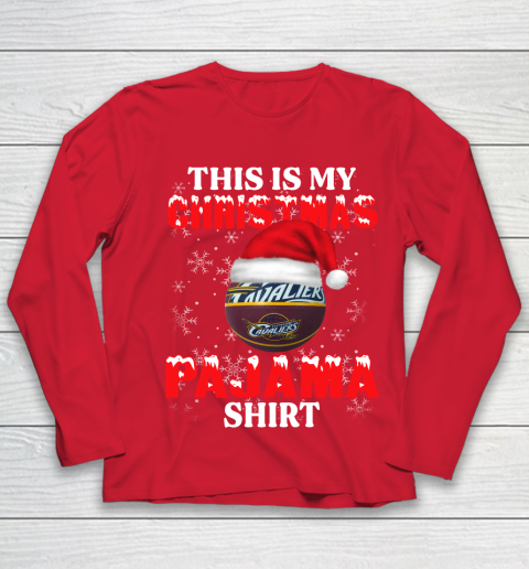 Cleveland Cavaliers This Is My Christmas Pajama Shirt NBA Youth Long Sleeve 8