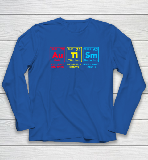 Autism Awareness Elements Periodic Table Long Sleeve T-Shirt 5