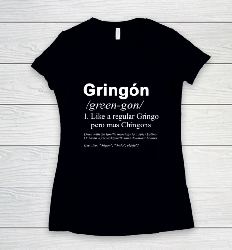 Gringón Funny Women's V-Neck T-Shirt