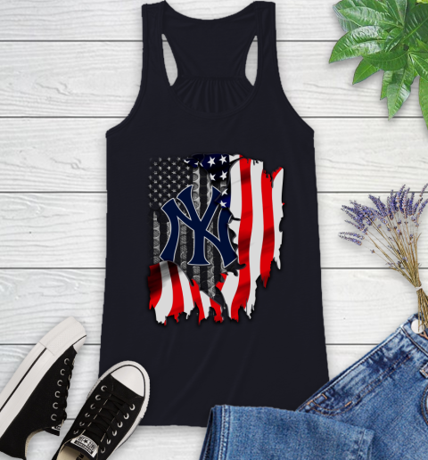 New York Yankees MLB Baseball American Flag Racerback Tank 9