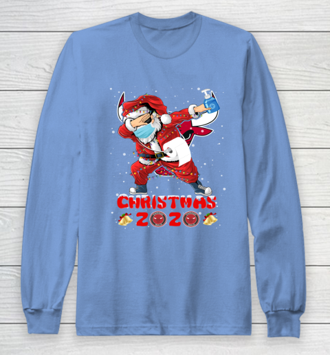 Chicago Bulls Funny Santa Claus Dabbing Christmas 2020 NBA Long Sleeve T-Shirt 8